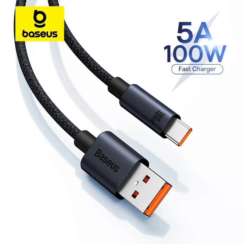 Кабель USB-C для швидкої зарядки 100W Quick Charge для Android